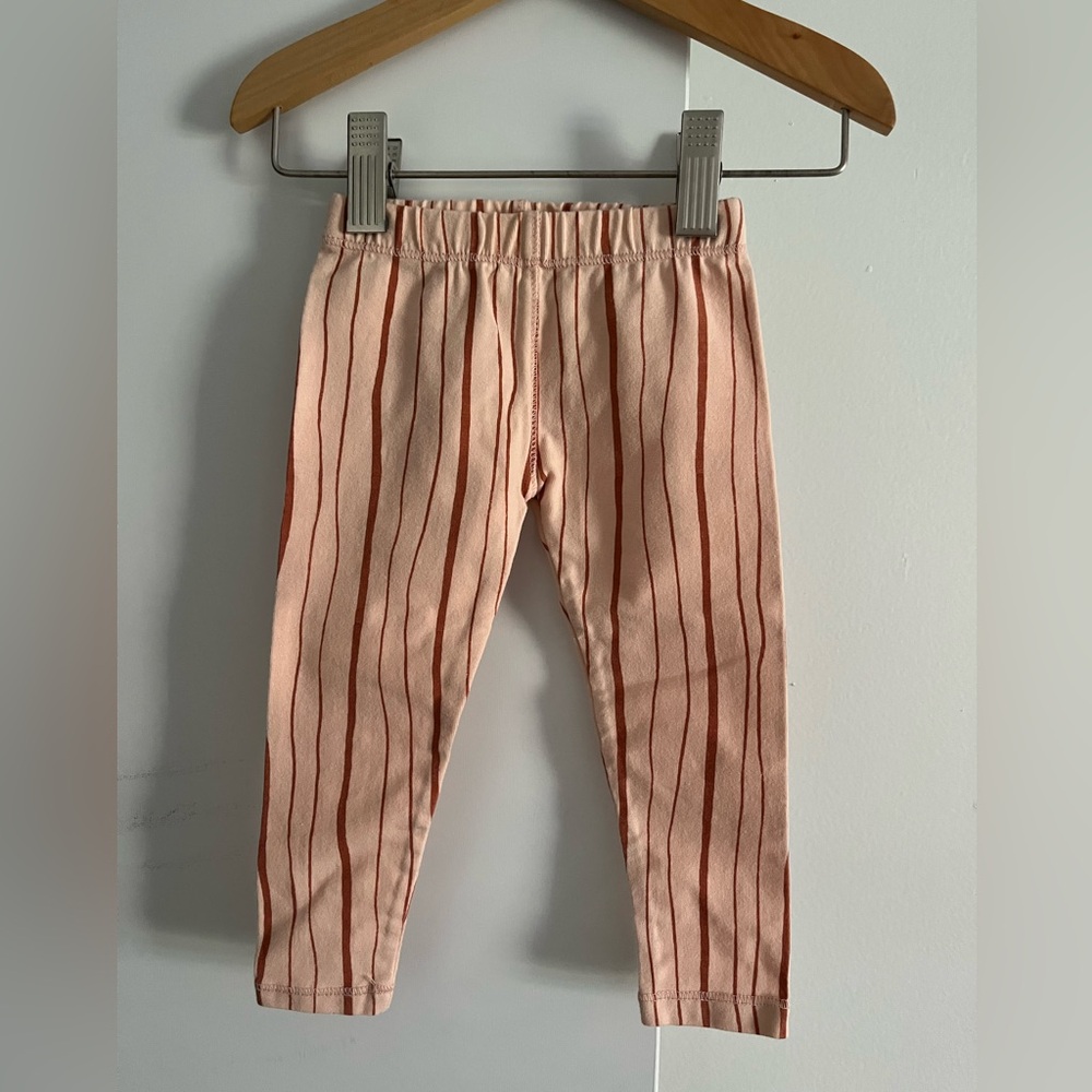 Rylee + Cru Pink Striped Kids Leggings